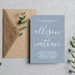 Wahre Einfachheit 1 Minimalistische Hochzeit von D Einladung<br><div class="desc">Diese einfache und wunderschöne Hochzeitseinladung ist perfekt für den Minimalisten in uns allen! Bitte kontaktieren Sie mich,  wenn Sie Hilfe bei der Anpassung des Textes dieser Hochzeitseinladung wünschen.</div>