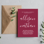 Wahre Einfachheit 1 Script Minimalistische Hochzei Einladung<br><div class="desc">Diese einfache und wunderschöne Hochzeitseinladung ist perfekt für den Minimalisten in uns allen! Bitte kontaktieren Sie mich,  wenn Sie Hilfe bei der Anpassung des Textes dieser Hochzeitseinladung wünschen.</div>
