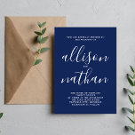 Wahre Einfachheit 1 Tinte Minimalistische Hochzeit Einladung<br><div class="desc">Diese einfache und wunderschöne Hochzeitseinladung ist perfekt für den Minimalisten in uns allen! Bitte kontaktieren Sie mich,  wenn Sie Hilfe bei der Anpassung des Textes dieser Hochzeitseinladung wünschen.</div>