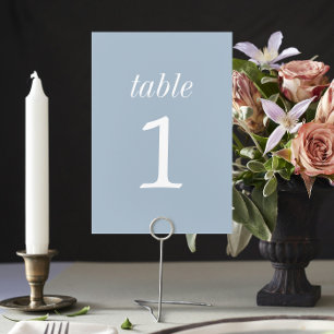 Wahre Einfachheit 2 Ice Blue Wedding Tischnummer
