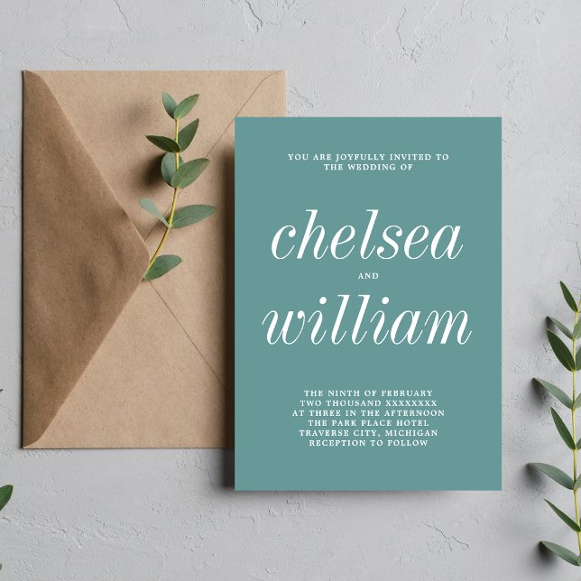 Wahre Einfachheit 2 Minimalistische Hochzeit bei E Einladung (Von Creator hochgeladen)