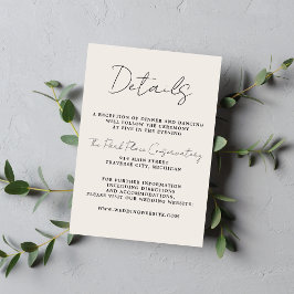 Wahre Einfachheit 3 Minimalistische Hochzeiten auf Begleitkarte