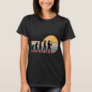 Wahre Evolution des Menschen – Lustiges Angeln für T-Shirt
