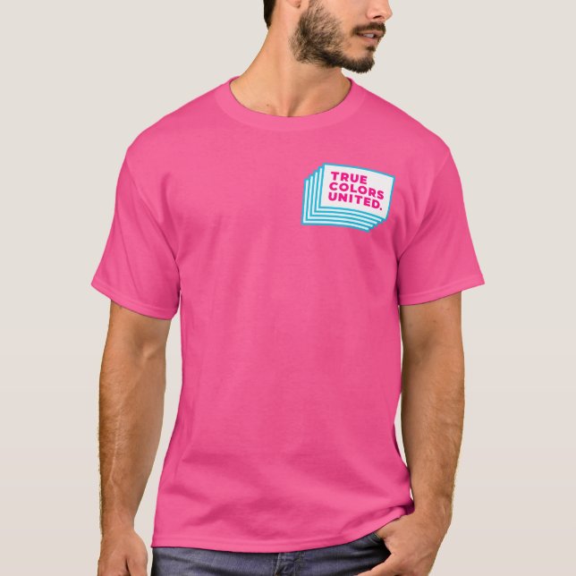Wahre Farben vereinigten das Shirt (magentarot) (Vorderseite)