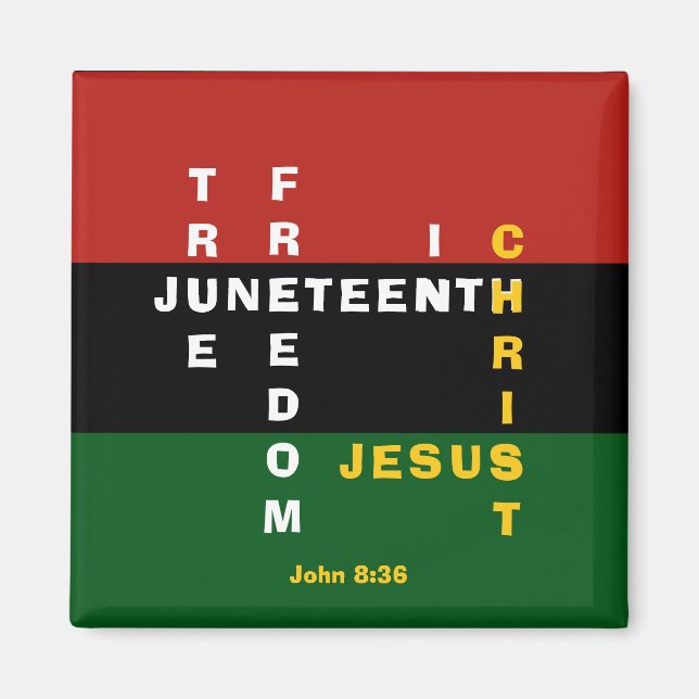 WAHRE FREIHEIT IN DER Christlichen Jungsteinzeit I Magnet (Vorne)