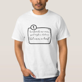 wahre Freunde unterscheiden sich nie T-Shirt