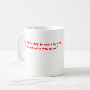 Wahre Freundschaft wird durch die herzliche Tasse