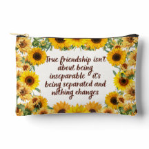 Wahre Freundschaft - Zitat – Druck Cut Sew Tasche