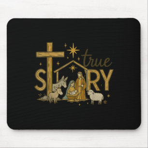 Wahre Geschichte Geburt Christi Weihnachten Baby J Mousepad