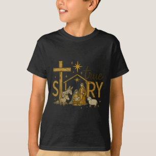 Wahre Geschichte Geburt Christi Weihnachten Baby J T-Shirt