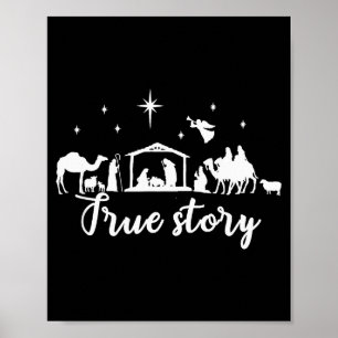 Wahre Geschichte Weihnachtsgeschenk Religiöse Weih Poster
