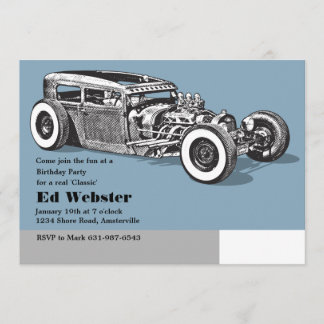 Wahre klassische Geburtstags-Einladung Einladung