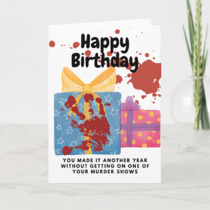 Wahre Kriminalität Geburtstag nicht auf einer Mord Karte
