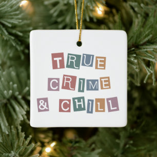 Wahre Kriminalität und Kälte   Mord Crime Show J Keramikornament