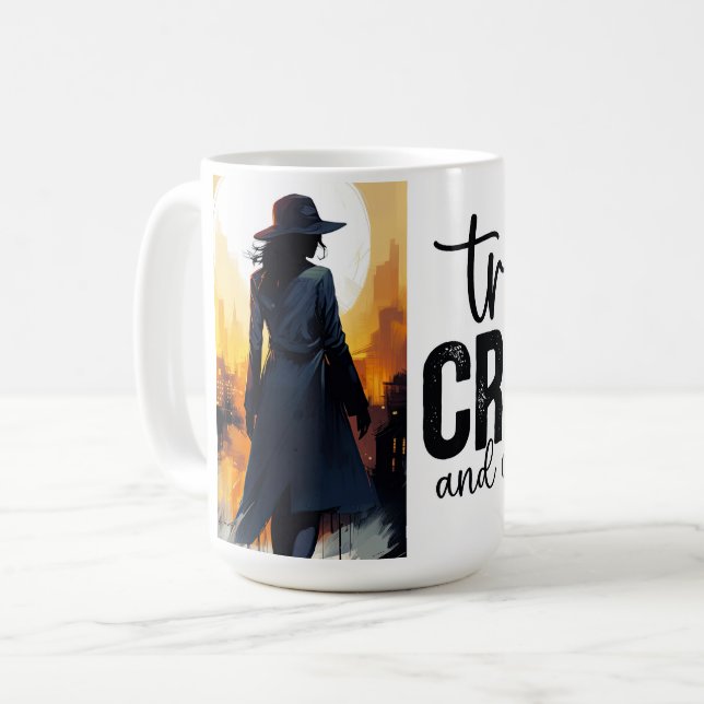 Wahre Kriminalität und Kreativität Kaffeetasse (Vorderseite Links)