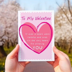 Wahre Liebe am Valentinstag Karte