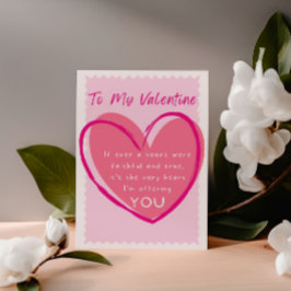 Wahre Liebe am Valentinstag Postkarte