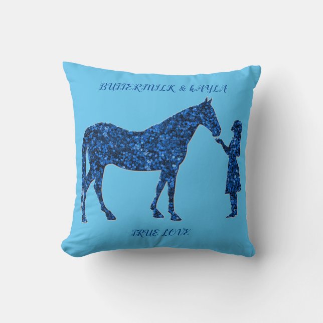 "WAHRE LIEBE" DURCH PILLOW MIT PERSONALISIERTEM NA KISSEN (Vorderseite)