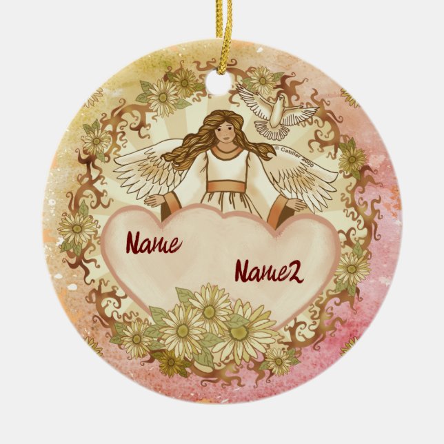 Wahre Liebe Engel Ornament (Vorne)