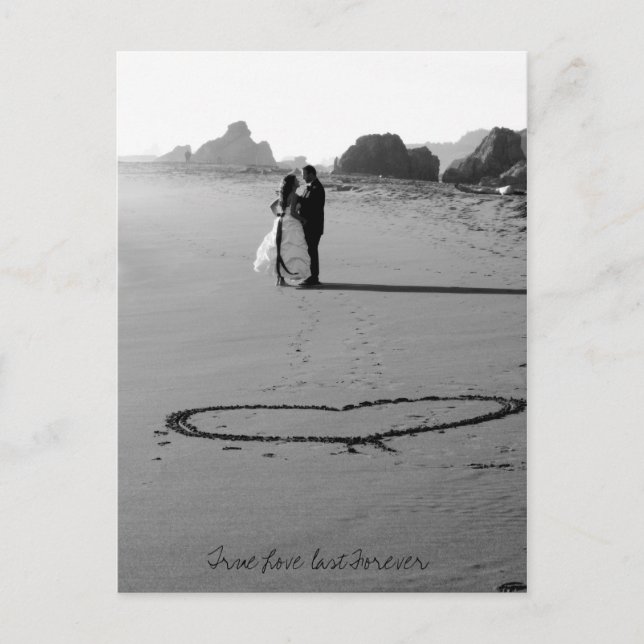 Wahre Liebe für immer Postkarte (Vorderseite)