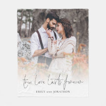 Wahre Liebe hält für immer an Couple Foto Overlay