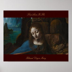 WAHRE LIEBE IST DIE BLAESSEE JUNGFRAU MARY POSTER