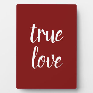 "Wahre Liebe" Kleiner Tafelschild Fotoplatte