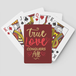 WAHRE LIEBE KONQUENT ALLE süße Valentingeschenke Spielkarten