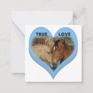 Wahre Liebe Pferde Konversationsherzen Valentinsta Mitteilungskarte