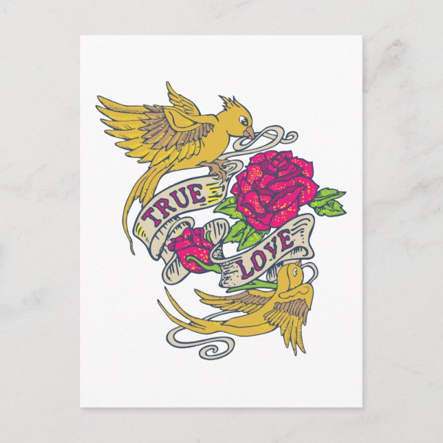 Wahre Liebe Postkarte (Vorderseite)