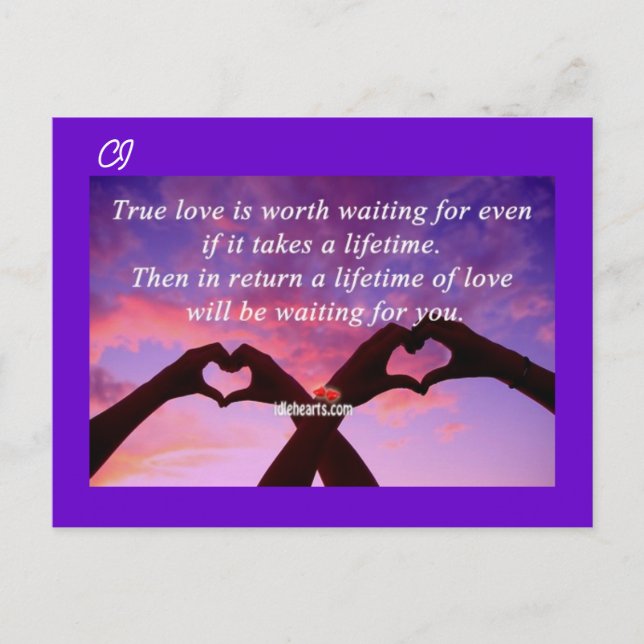 Wahre Liebe - Postkarte (Vorderseite)