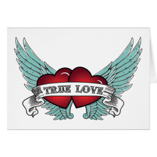 Wahre Liebe-Rockabilly Winged Herz