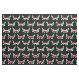 Wahre Liebe-Rockabilly Winged Herz Stoff