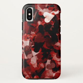 Wahre Liebe-rotes Herz-Gefühl mit schwarzer rosa Case-Mate iPhone Hülle