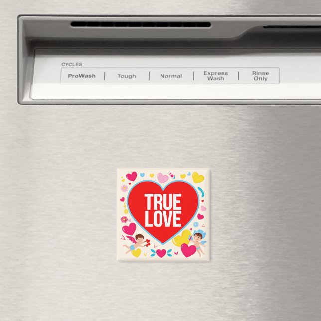 Wahre Liebe - Valentinstag Magnet (In Situ (Geschirrspüler))