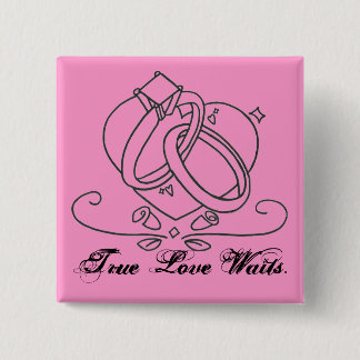 Wahre Liebe wartet. Button