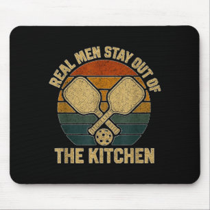 Wahre Männer bleiben aus der Küche lustiges Pickle Mousepad