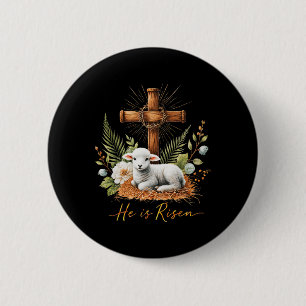 Wahre Osterfeier ist er Risen Lammkrone Thorn Cros Button