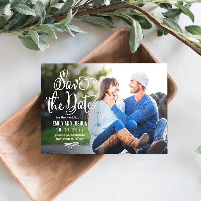 Wahre romantische, EDITABLE-FARBkarte Save the Dat Date (Von Creator hochgeladen)