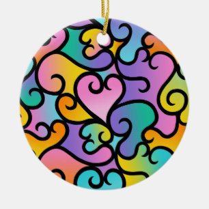 Wahre Schatten der Liebe Keramik Ornament