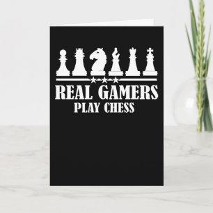 Wahre Spieler spielen Schach Karte