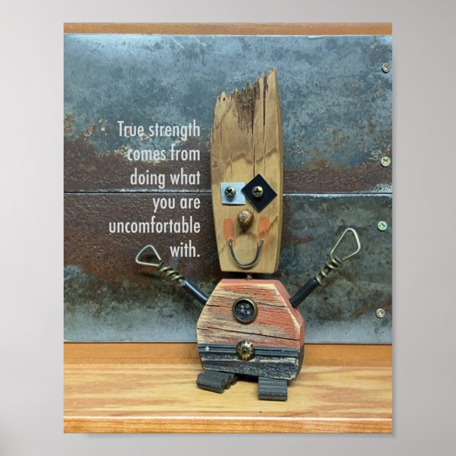 Wahre Stärke ist unbequem Poster (Vorne)