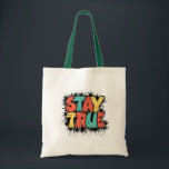 Wahre Tasche - Authentizität und Individualität bl<br><div class="desc">Machen Sie eine Aussage mit diesem einzigartigen Totbeutel mit dem Empowerment-Satz 'TRUE BLEIBE' in fett,  bunt. Ideal für den täglichen Gebrauch,  Einkäufe oder als Geschenk für Freunde und Familie,  die Authentizität und Individualität schätzen. Diese Tasche aus hochwertigen Materialien ist sowohl funktionell als auch modern."</div>