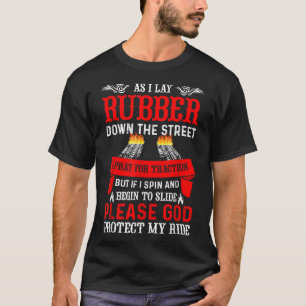 Während ich Gummi über die Straße radelte T-Shirt