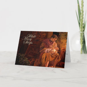 Während Mary schläft Feiertagskarte