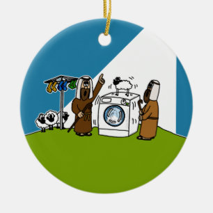Während Shepherds Weihnachts-Krippe Funny Keramik Ornament
