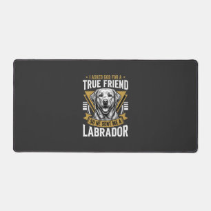 Wahrer Freund Labrador Hund Schreibtischunterlage