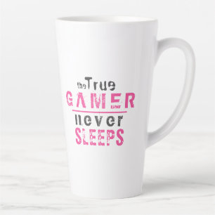 Wahrer Gamer Schläft Nie Rosa Mädchen Gamer Milchtasse