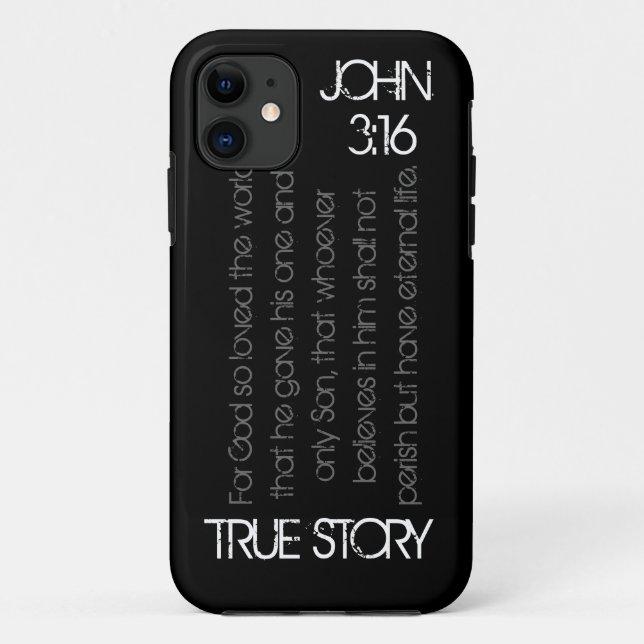 Wahrer Geschichtenbibel-Vers John-3:16 iPhone 5 Case-Mate iPhone Hülle (Rückseite)
