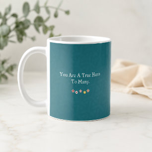 Wahrer Held für Viele - Würdigung von Pflegeeltern Kaffeetasse